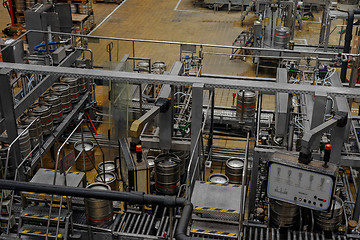 Image showing Beer factory interior