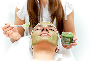 Image showing Healthcare treatment at the beauty salon