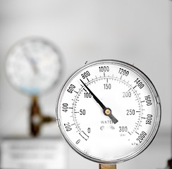 Image showing Gas gauge closeup