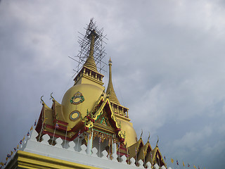 Image showing golden thai pagoda