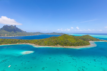 Image showing bora bora island from air