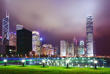 Image showing Hong Kong city at night