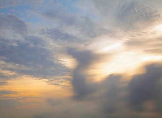 Image showing Cloudscape at morning