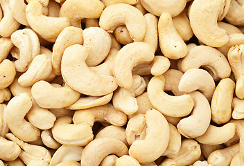 Image showing Cashew nuts closeup