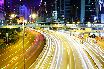 Image showing Traffic light on highway