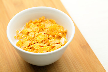 Image showing Corn flake in bowl