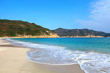 Image showing Sea coast beach in Hong Kong