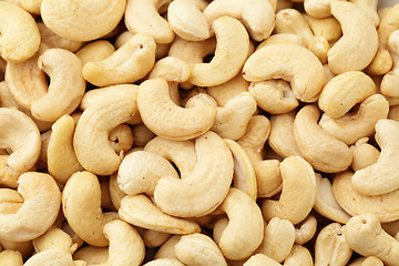 Image showing Cashew nuts closeup