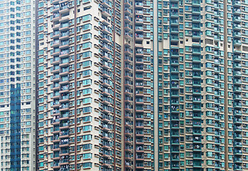 Image showing Apartment building in Hong Kong