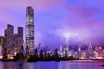 Image showing Kowloon at night