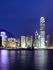 Image showing Hong Kong skyline at night