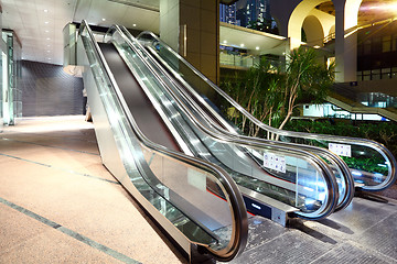 Image showing Empty escalator