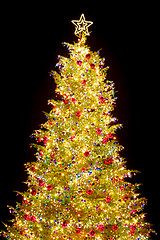 Image showing Christmas tree with decoration