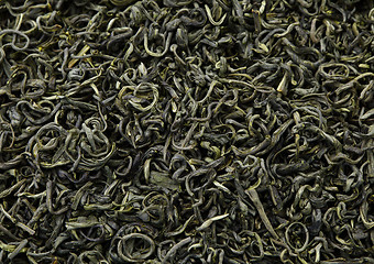 Image showing Chinese green tea background