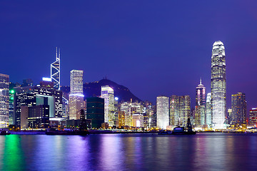 Image showing Hong Kong city at night