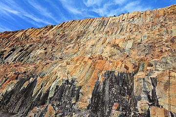 Image showing Hong Kong Geopark with blue sky
