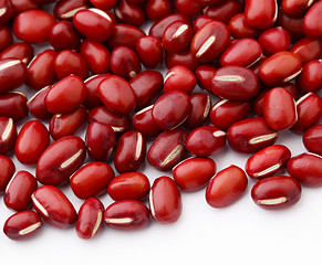 Image showing Red adzuki Bean isolated on white background