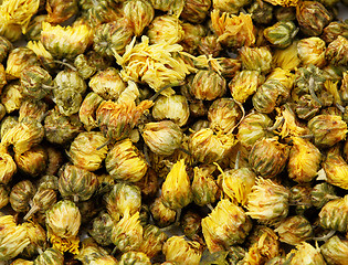 Image showing Dried chamomile tea