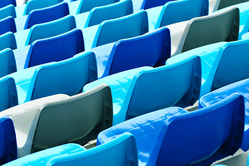 Image showing Seats in stadium