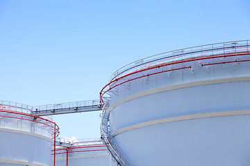 Image showing Oil storage tanks