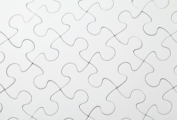 Image showing Part of completed white puzzle