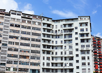 Image showing Old residential building in Hong Kong