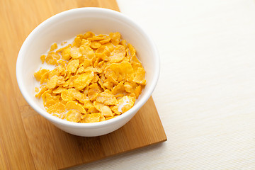 Image showing Corn flake in bowl