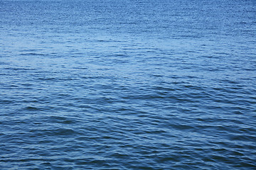 Image showing Blue water surface of sea
