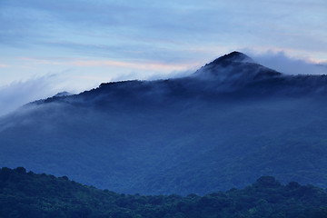 Image showing Misty mountain