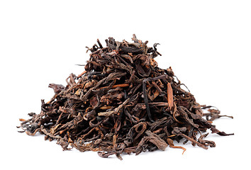 Image showing Chinese black tea isolated on white background