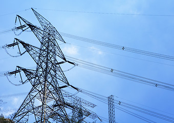 Image showing Power transmission tower