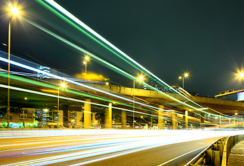 Image showing Highway with car light