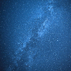 Image showing Real milky way galaxy and stars