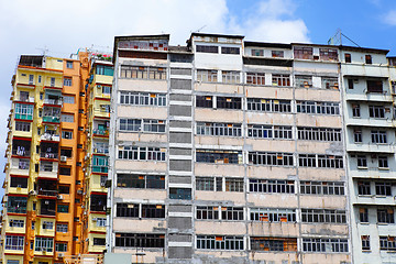 Image showing Old residential building in Hong Kong