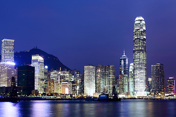 Image showing Hong Kong skyline at night