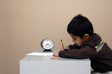 Image showing Taking a test