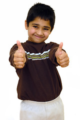 Image showing Double Thumbs up