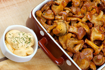 Image showing Roasted Chanterelles