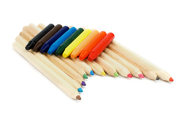 Image showing Pencils and Chalks