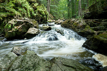 Image showing mountain creek doubrava slow shutter speed