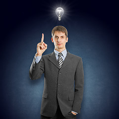 Image showing Idea Concept businessman in suit