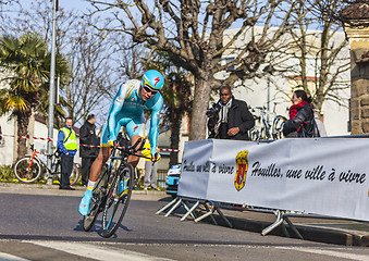 Image showing The Cyclist Egor Silin- Paris Nice 2013 Prologue in Houilles