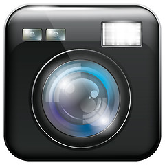 Image showing App Icon with Camera Lens and Flash Light