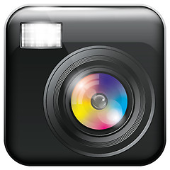 Image showing App Icon with Camera Lens and Flash Light