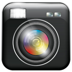 Image showing App Icon with Camera Lens and Flash Light