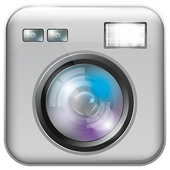 Image showing App Icon with Camera Lens and Flash Light