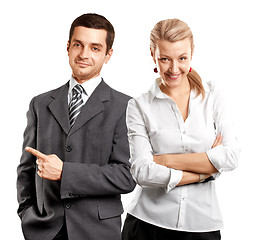 Image showing Business Woman and Man