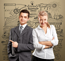 Image showing Business Woman and Man