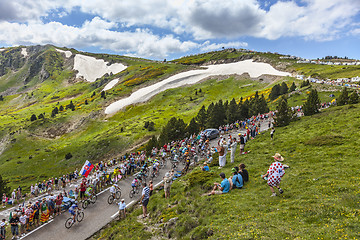 Image showing The Peloton in Mountains