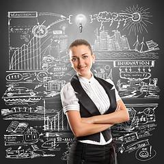 Image showing Idea Concept Business Woman 